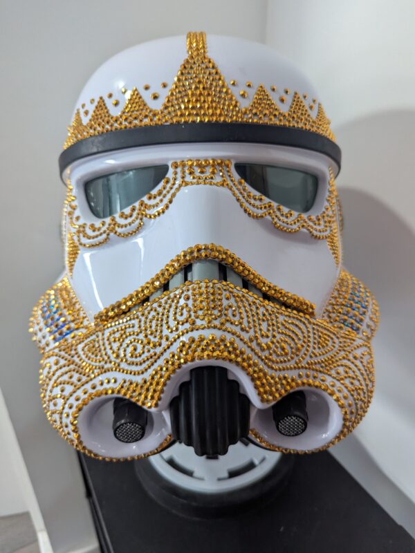 Customised Hasbro Black Series Stormtrooper Helmet - "GOLDIE"